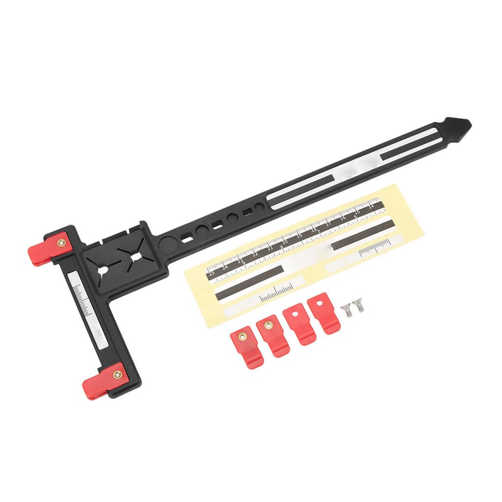 Arrow Measuring T Ruler Plastic Accurate Compound Recurve Bow Tuning T Ruler for Archery Black