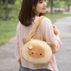 Large Capacity Butter Cat Shoulder Bag Yellow Crossbody Bag Casual Cartoon Toast Tote Bag Outing