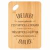 Cutting Board - PLANETEE - A Laura Also Great - Appetizer Tray - Bamboo - 30 X 20 X 1 Cm - Hanging Hole 24 Mm