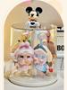 Rotating Labubu Plush Doll Display Box - Transparent Charm Stand for Blind Box Figurines