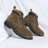 Anti-velvet Leather Martin Boots Men's 2025 New Autumn and Winter Mid-help Boots American Retro Tooling Boots 1143-R