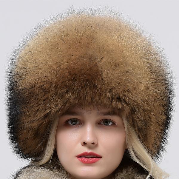 

Женские зимние шапки-ушанки бомберы из натурального лисьего меха теплые круглые женские меховые шапки комплект шарф One Size