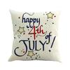 Super Soft Independence Day Linen Pillowcase Sofa Pad Set Home Decoration