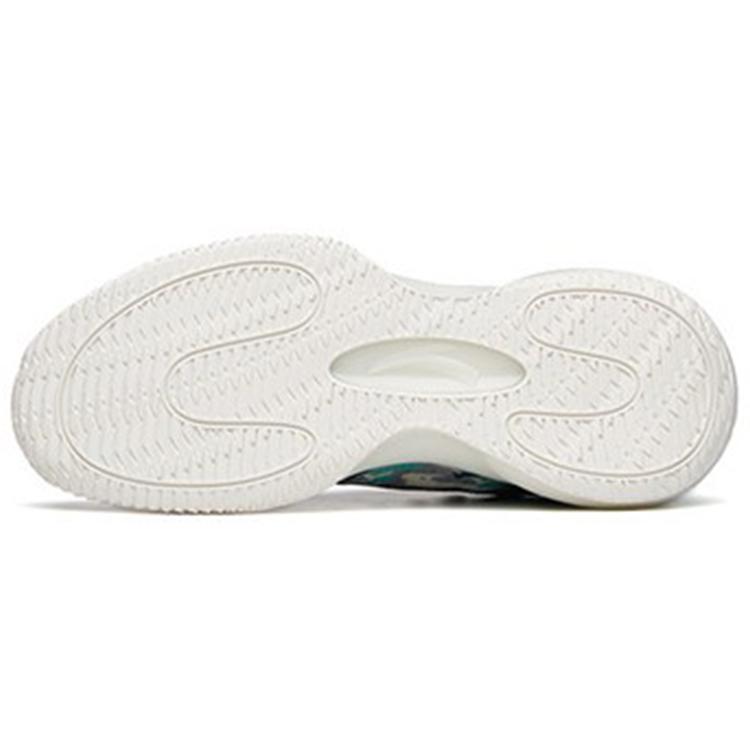New Anta Cushioning Anti Slip And Wear Resistant Low Top Performance Basketball Shoes Men's White Green Black 112211615-4