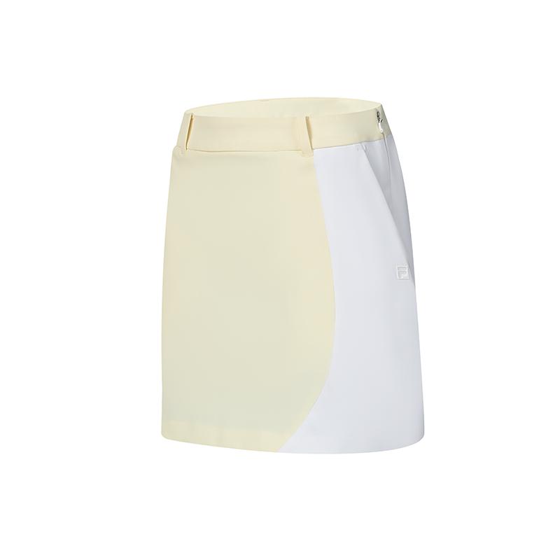 New FILA Golf Series SS24 Casual Short Skirts Women's Pear Blossom Yellow A11W425313FYE