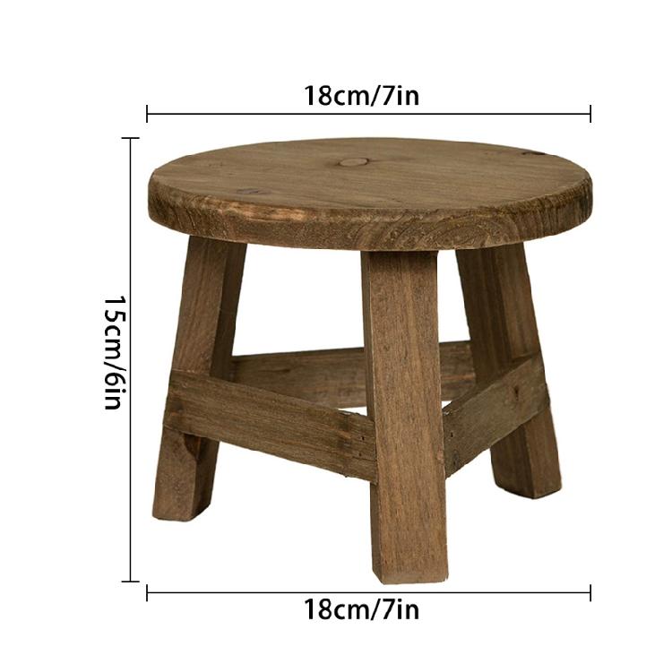 Mini-Holzhocker Blumenregal Hocker Ausstellungsständer Heim-Terrassen-Dekorationswerkzeug
