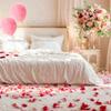 200pcs Flower Girl Petals, Rose Petals for Wedding, Silk Rose Petals, Red Pink Rose Petals & White Flower Petals for Wedding Bridal Shower Decor