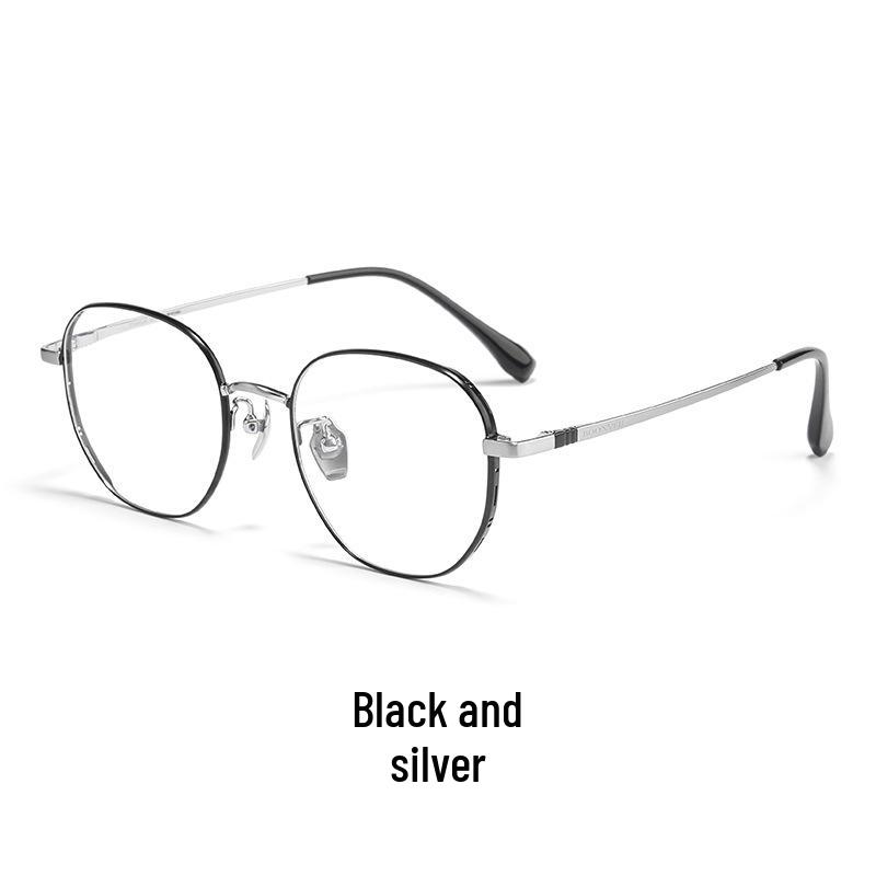 Bestfen BW87010 Ultralight Polygonal Titanium Eyeglass Frame for High Power Myopia