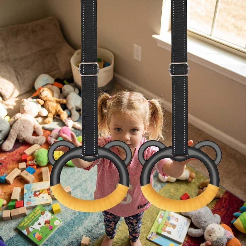 Durable Gymnastic Rings With Straps Fitness Exercise Ring Workout Gea Pull Up Bar Fitness Training