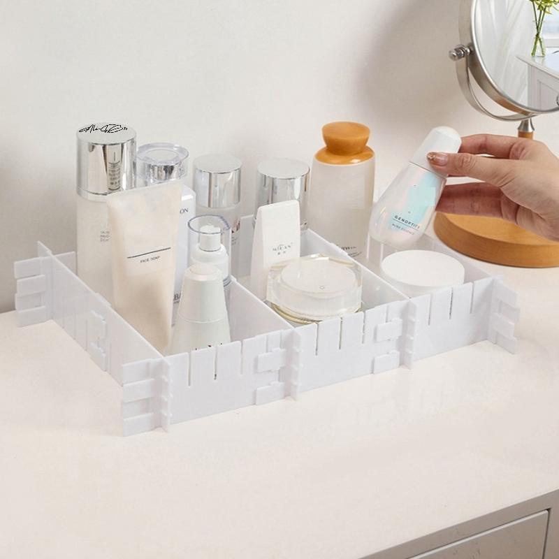 4/15Pcs Drawer Dividers With Fixed Buckles, DIY Adjustable Underwear Cosmetics Office Utensils Drawer Dividers