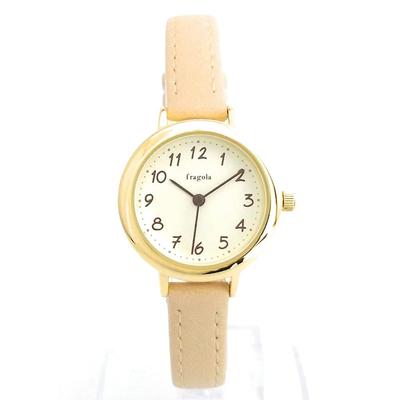 [Follow] Fragola Watch Sweatproof Belt 10 ATM Water Resistant Watch H00921S-1 GDBE Women's Beige