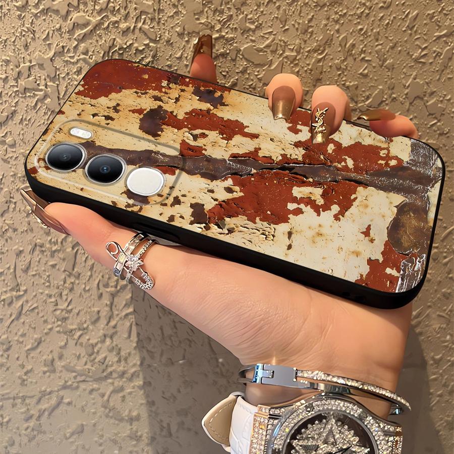 Rust Art Phone Cover Case for Vivo V25 V30 Y53S Y75 Y81 V27 V21E V23 Y51S Y78 Y52S Y93 Y71 Y91 V29 Y50 Y95