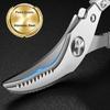 Heavy-Duty Kitchen Shears, Stainless Steel Poultry Scissors for Chicken Fish Ribs, 6-in-1 Tool with Bottle Opener, Fish Scale Scraper Nut Cracker
