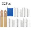 24-Piece Sketching Toolkit: Carbon Sticks, Highlight Paper, Erasers, Frosted Board, and Eternal Pencil
