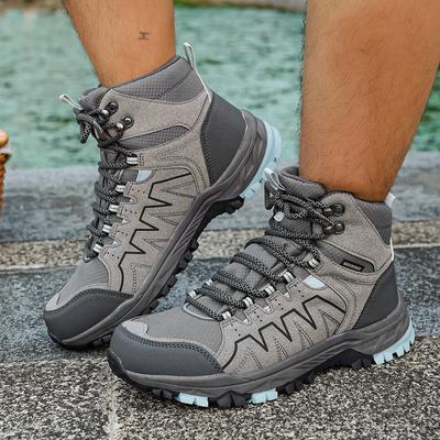 Outdoor Mid-top Camping Shoes Lightweight Non-slip Wear-resistant Mountaineering Sports Shoes Adventure Off-road Hiking Shoes