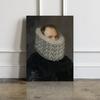 Canvas Painting Portrait White Lace
