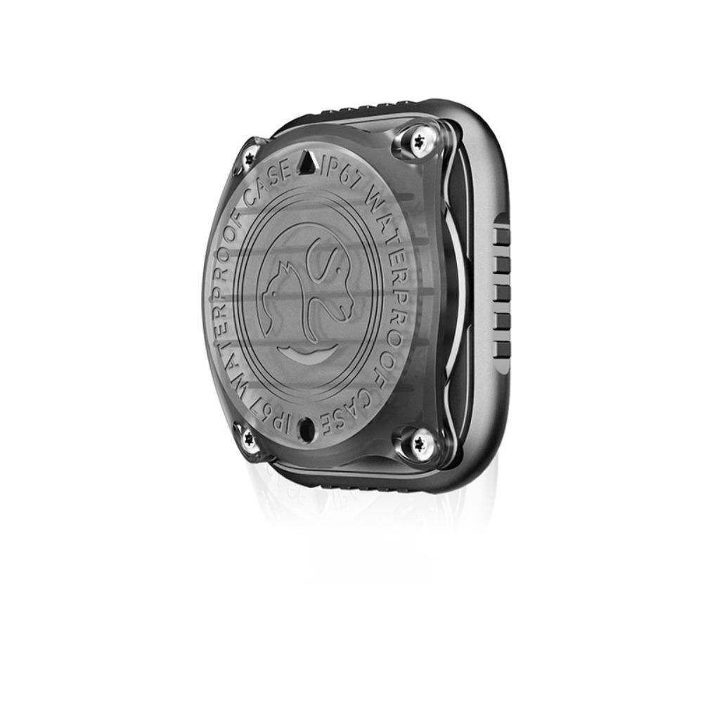 

Легкий защитный чехол для отслеживания домашних животных, чехол для ошейника для собак высокого качества, держатель для AirTag чёрный