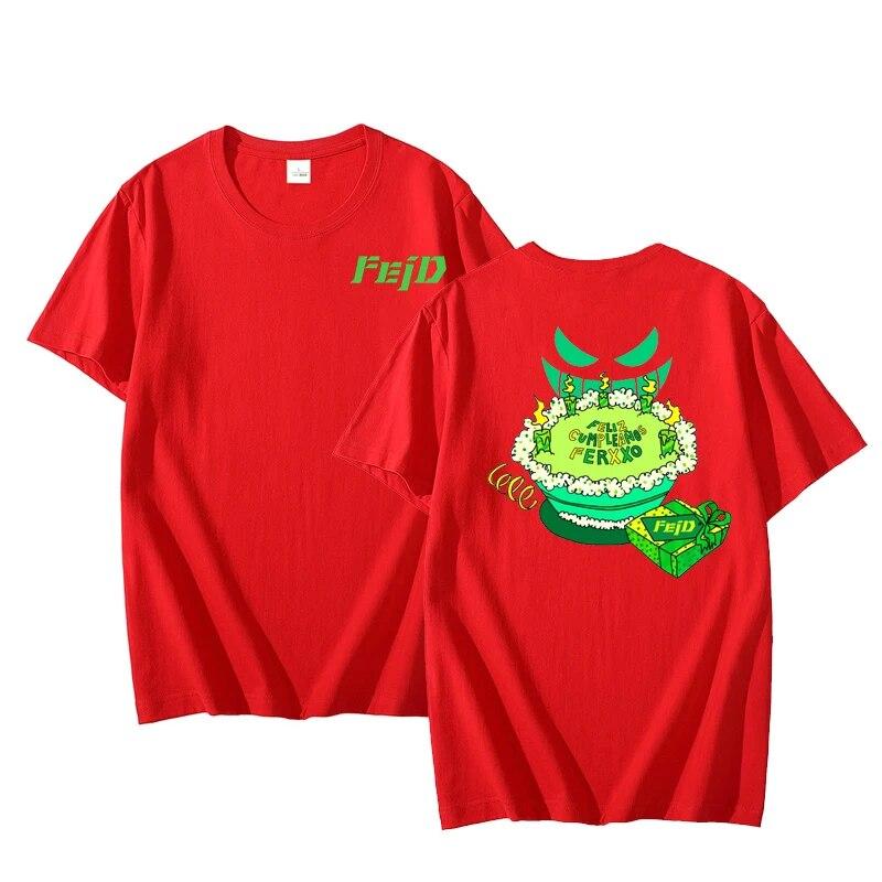 FELIZ CUMPLEANOS Ferxxo 2023 Tour T Shirt Women Unisex Feliz Feid T-Shirt Cotton Hip Hop Feid Nitro Jam Tour T Shirts Streetwear Unisex