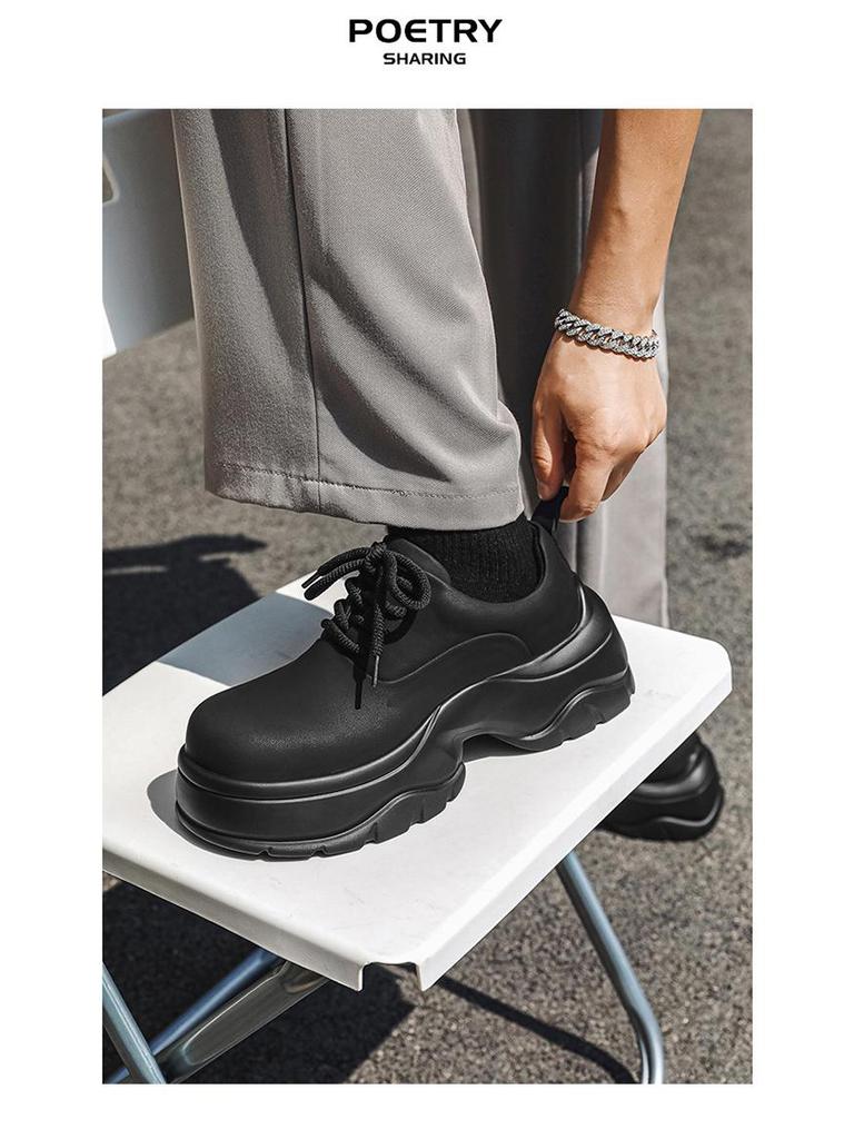 2024 Summer Comfortable Men's Casual Heightening Shoes, Big Head Design, Style 24369-J