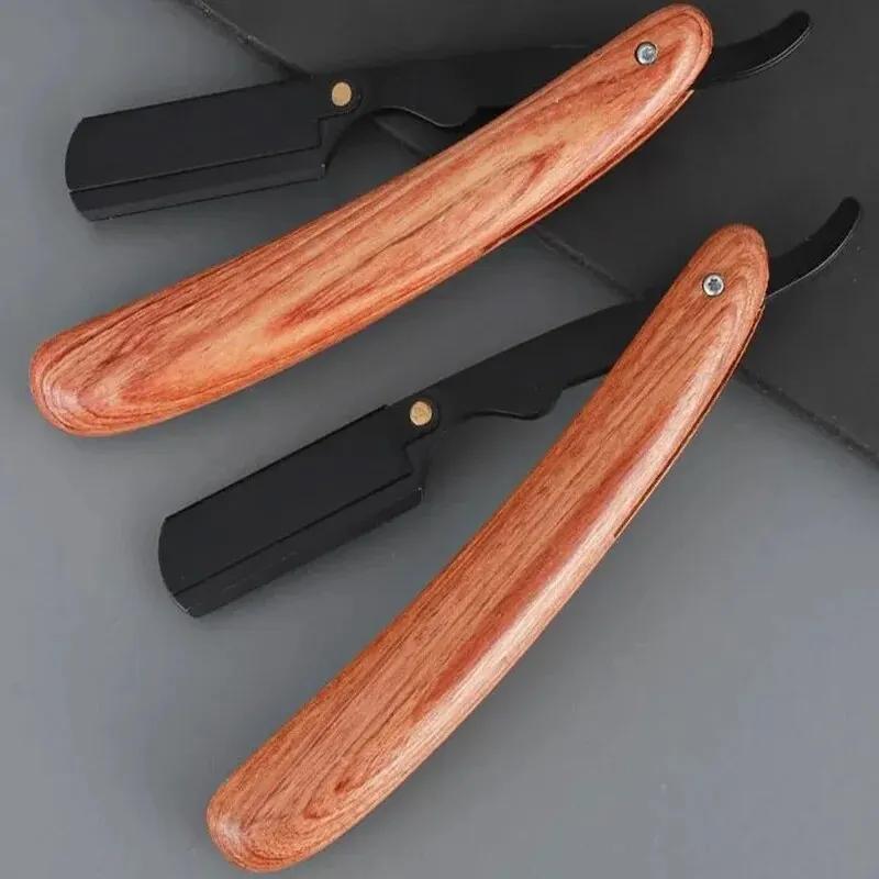 

Beard Shaver Rosewood Fold Stainless Steel Beard Shaver Shave The Face Portable Folding Shaver for Men