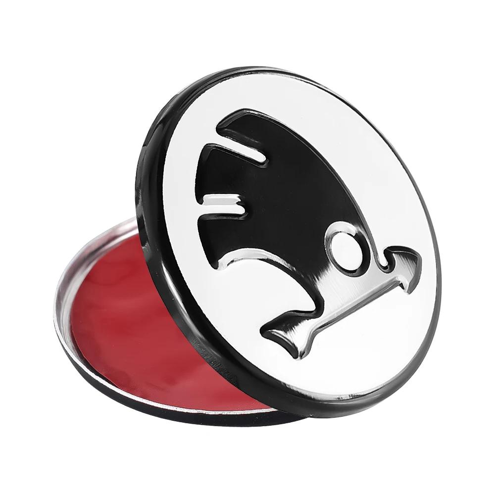 Επίσημα Εμβλήματα Τιμονιού Αυτοκινήτου από Κράμα Αλουμινίου 43/44mm για Skoda Rapid Spaceback Superb Octavia Rapid Fabia Αξεσουάρ Εσωτερικού Αυτοκινήτου