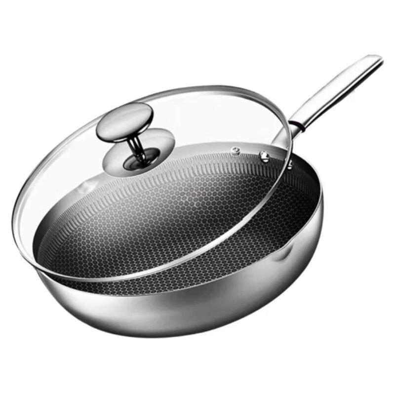 Kangbah Bach Honeycomb 316 Stainless Steel Frying Pan