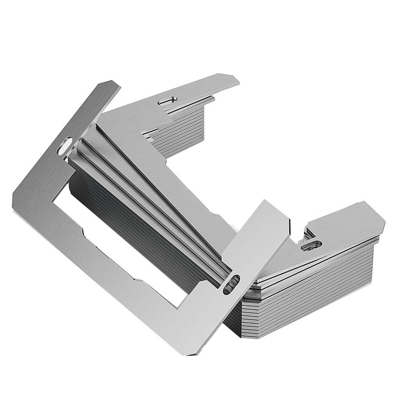 

BAAU Wall Plate Spacer,Flush Fit Device Leveling Plates For Wall Outlet Repair And Loose Electrical Outlet Fix 15 Pcs срібний