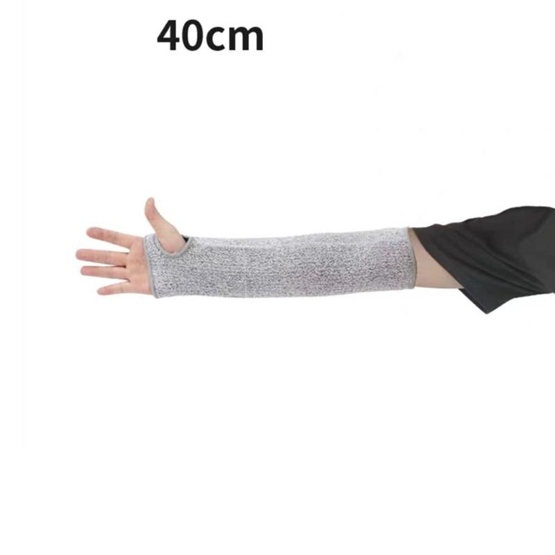 1pc Reusable Level 5 HPPE Cut Resistant Anti-Puncture Work Protection Fingerless Arm Sleeve Cover Home Work Equipment