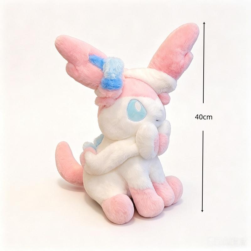 Large Size Sylveon Plush Pillow Toy 40-60Cm Kawaii Eevee Evolution Stuffed Animal Soft Doll Cute Gift For Kids