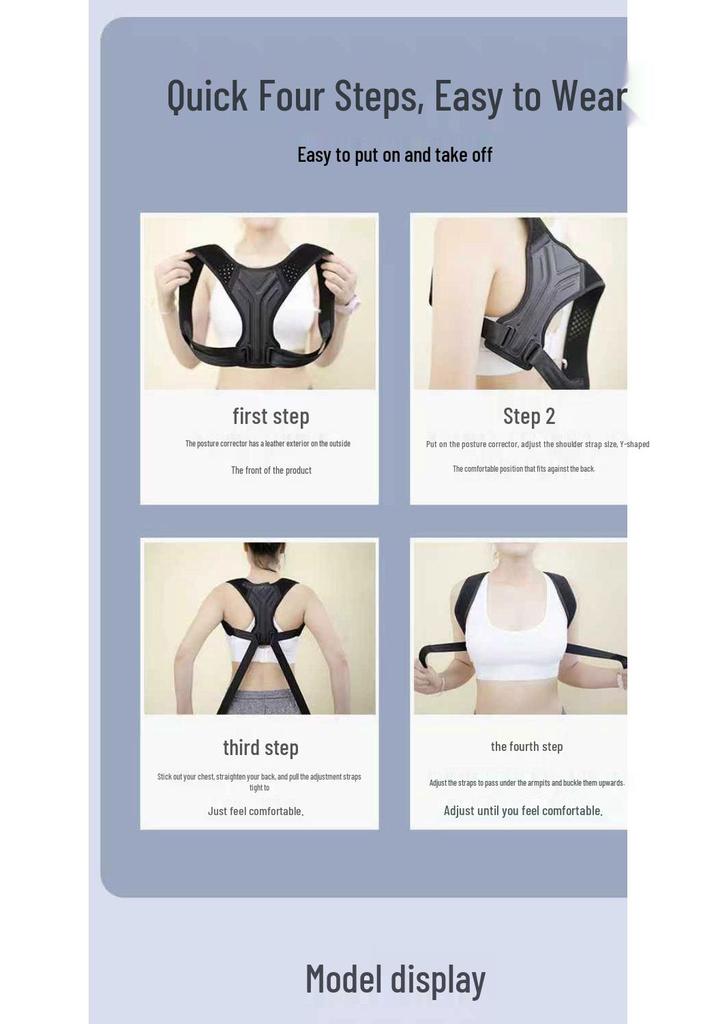 Adjustable Anti-Hunchback Posture Corrector Belt for All Ages