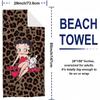 Cartoon B-BettyS BoopS Soft Portable Travel Towel Unisex Ultra Lightweight Microfiber Oversized Sand Free Quick Dry Beach Towel
