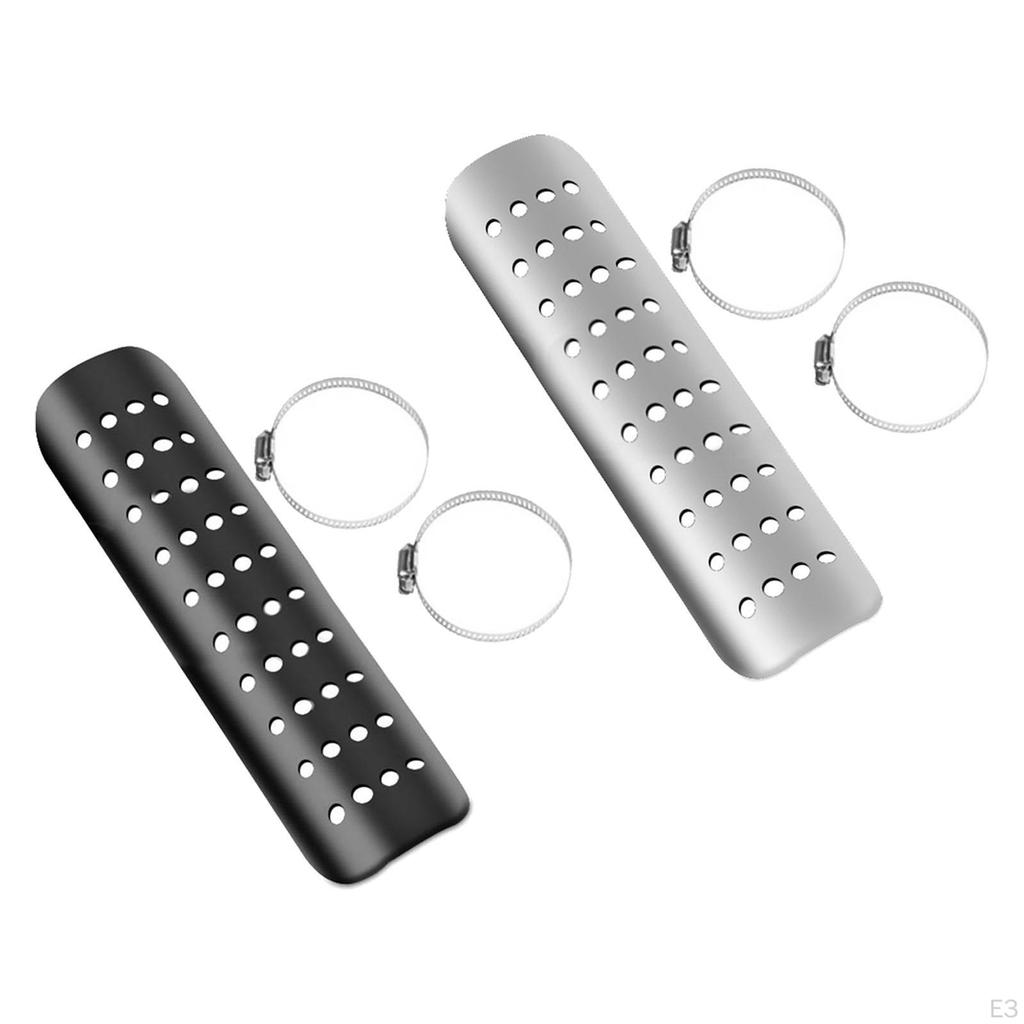 Motorcycle Exhaust Heat Shield Motorbike Accessories Easy to Install Stylish