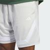 Adidas Elastic Waist Mid-Rise Logo Print Casual Shorts Men Shorts Gray IX1840