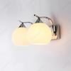 LED Luxury E27 Glass Lampshade Bedhead Wall Light Bedroom Living Room Wall Light Modern Simple Creative Corridor Wall Light