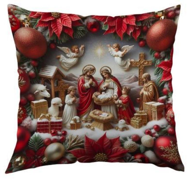 New Christmas Pillowcases Living Room Printed Decorative Pillowcases Nordic Christmas Pillowcases