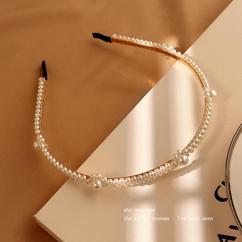 

Изысканные обручи для волос с искусственным жемчугом и цветами, модные аксессуары для волос, праздничный стиль, идеальные подарки для девочек