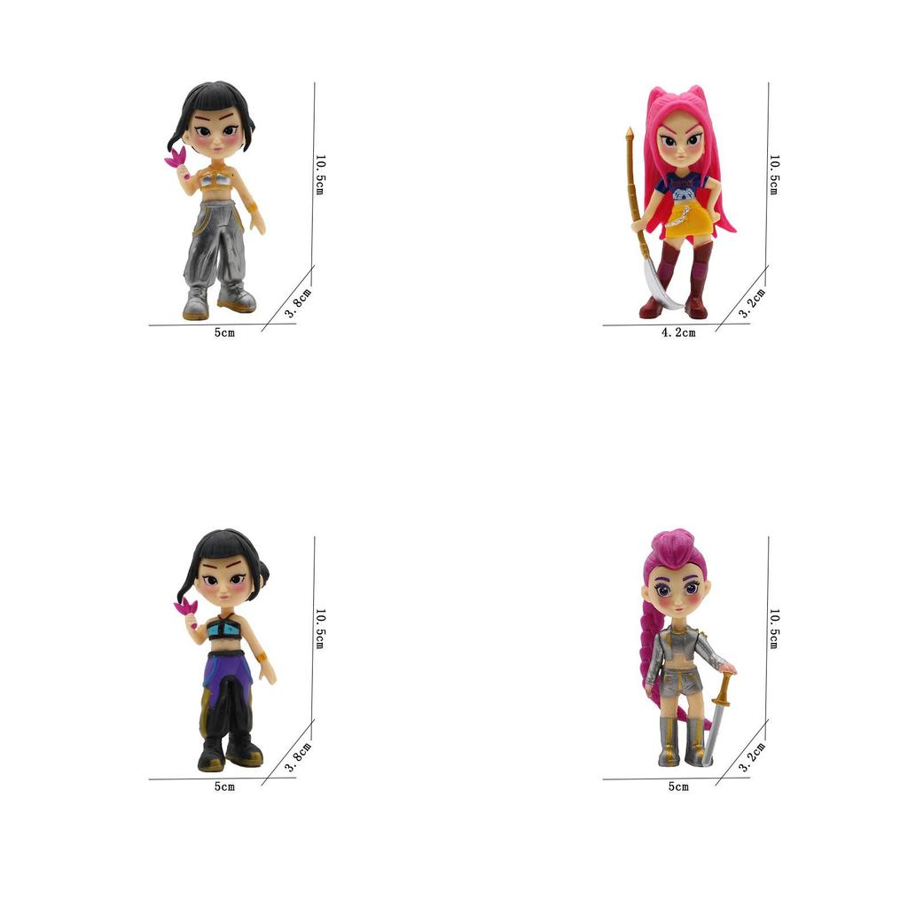 Kpop Demon Hunters Plastic Anime Action Figures For Collectors And Kids