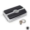 HTTMT MT216-052- Chrome Skull Rear Brake Pedal Cover for Harley Davidson Softail Dyna-Electra Glide