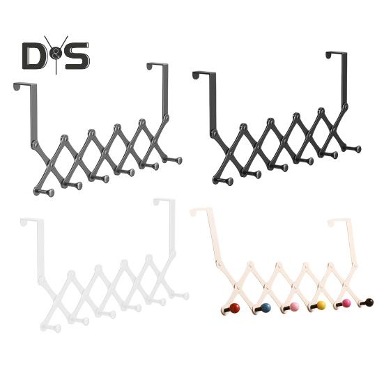 Haczyk na drzwi Trwała konstrukcja Duża nośność Chowany design Prosta instalacja Uchwyt do przechowywania ręczników z 6 haczykami