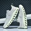 Jesienne buty sportowe Guochao do biegania Męskie amortyzujące buty do biegania Lekkie, oddychające buty z tkaniny typu flying weave