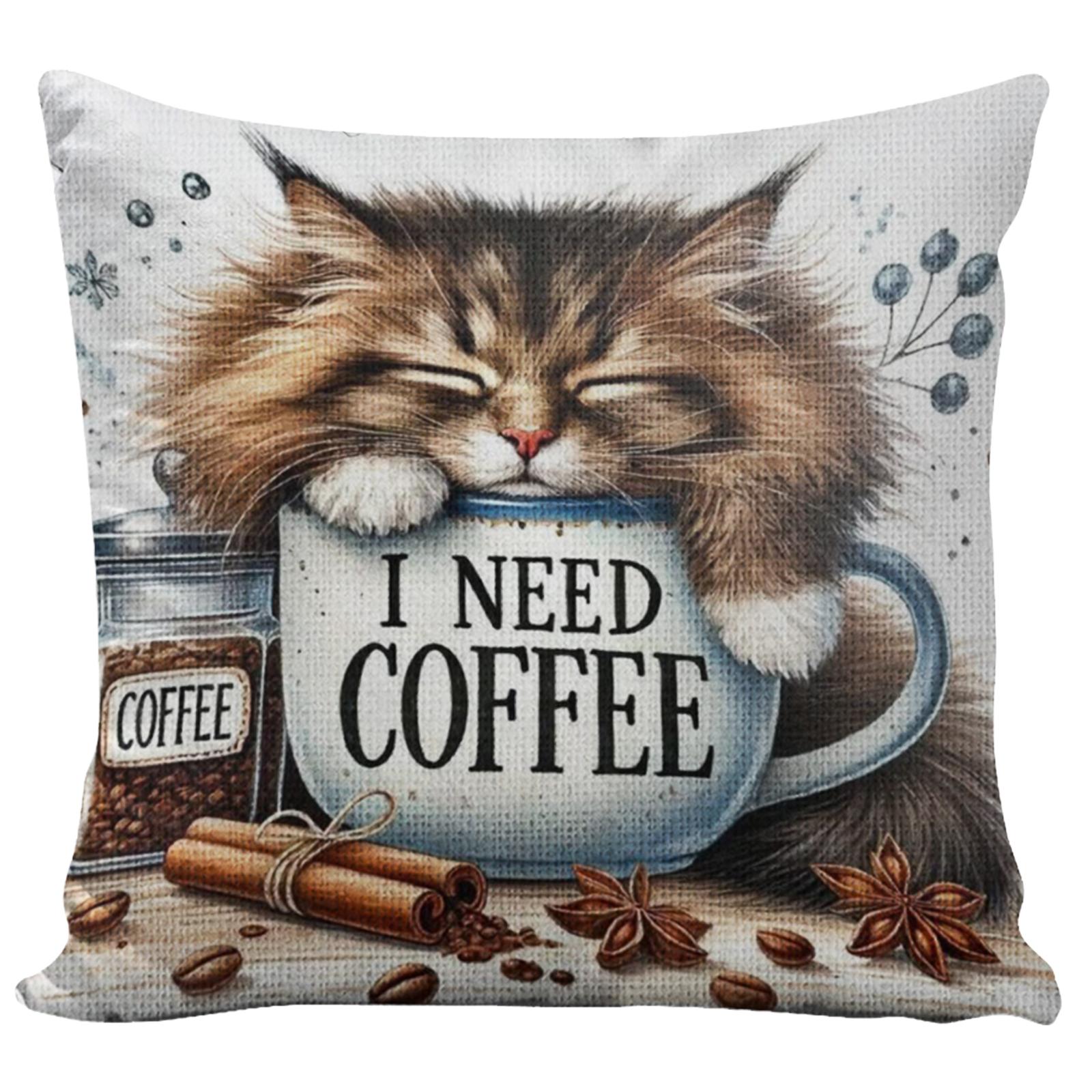 

11CT DIY Stamped Needlepoint Handmade Cushion Cover 17.72x17.72in Pillow Case Needlepoint Kit for Adults Beginners Home Decor