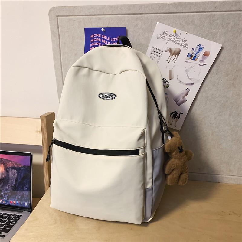 School bag School bag Female college student Versatile Harajuku simple backpack Girls commuting shopping small backpack