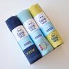 [Gift Box Included] Sauna MOKU 60297-90 Face Towel M Size 3-Piece Gift Set: Sauna Club (Navy), Oropo (Aqua), Totonoi-kun (Lemon)