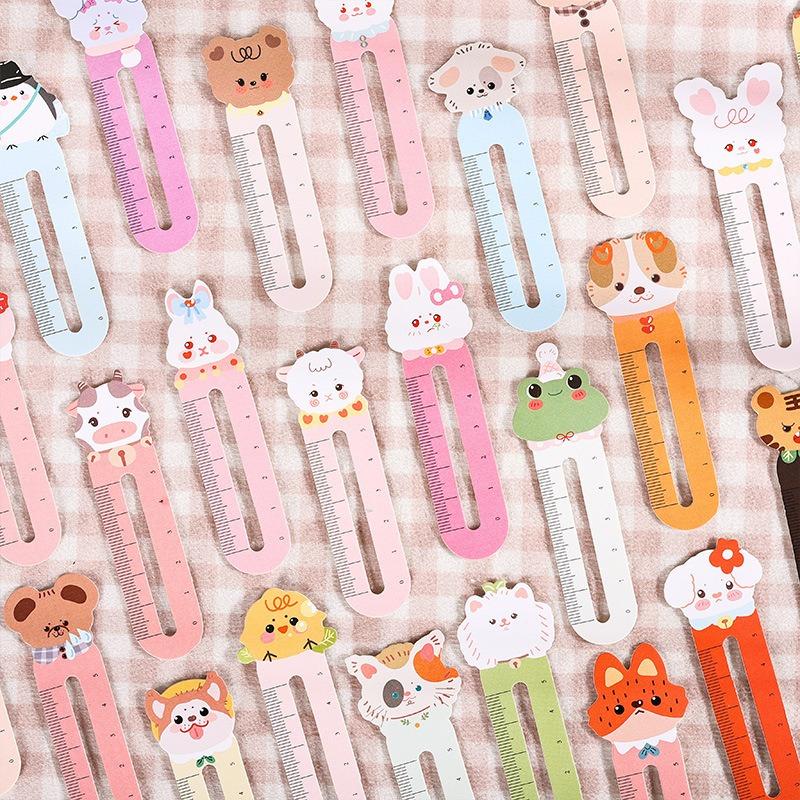 Niedliches Tier Kreativer Lineal Lesezeichen Für Kinder Schüler Lesezeichen Schreibwaren Geschenk