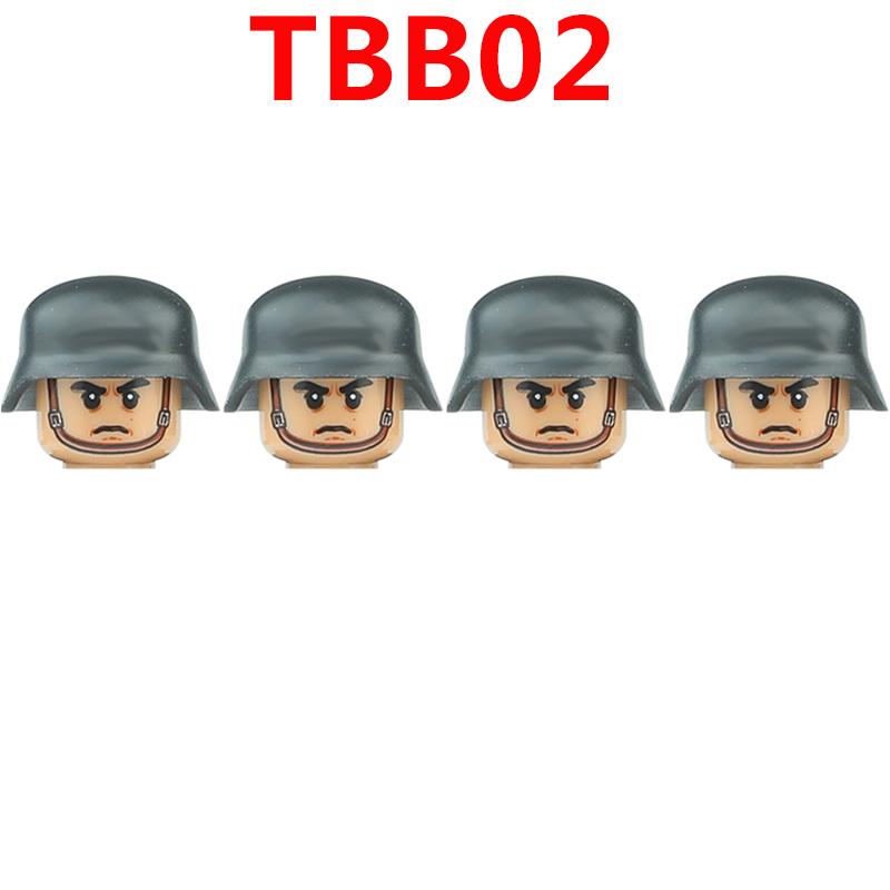 WW2 Military German Soldiers Figures Building Blocks Army Infantry Warrior Gunner Armour Cannon Weapons Bricks Toys For Kids