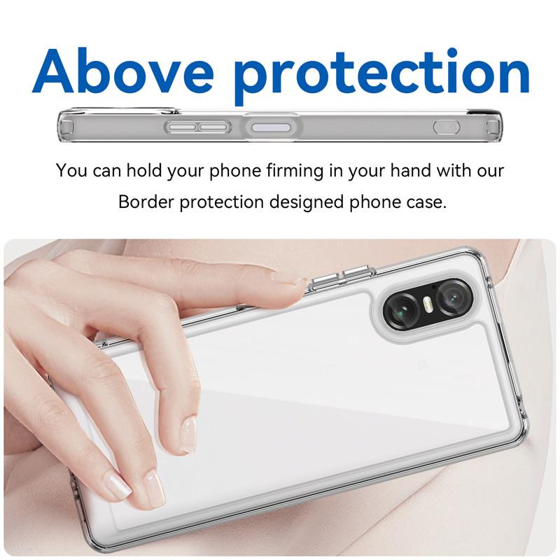 For Sony Xperia 10 VI Case Sony Xperia 1 VI Cover Luxury Shockproof Hard PC TPU Silicon Phone Back Cover For Sony Xperia 10 VI