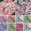 Jewelry Accessories Charms Loose Beads AB Color DIY Beads Flower Shape Double Hole Beads DIY Beading 20Pcs Sunflower Beads For Jewelry Making  Beads