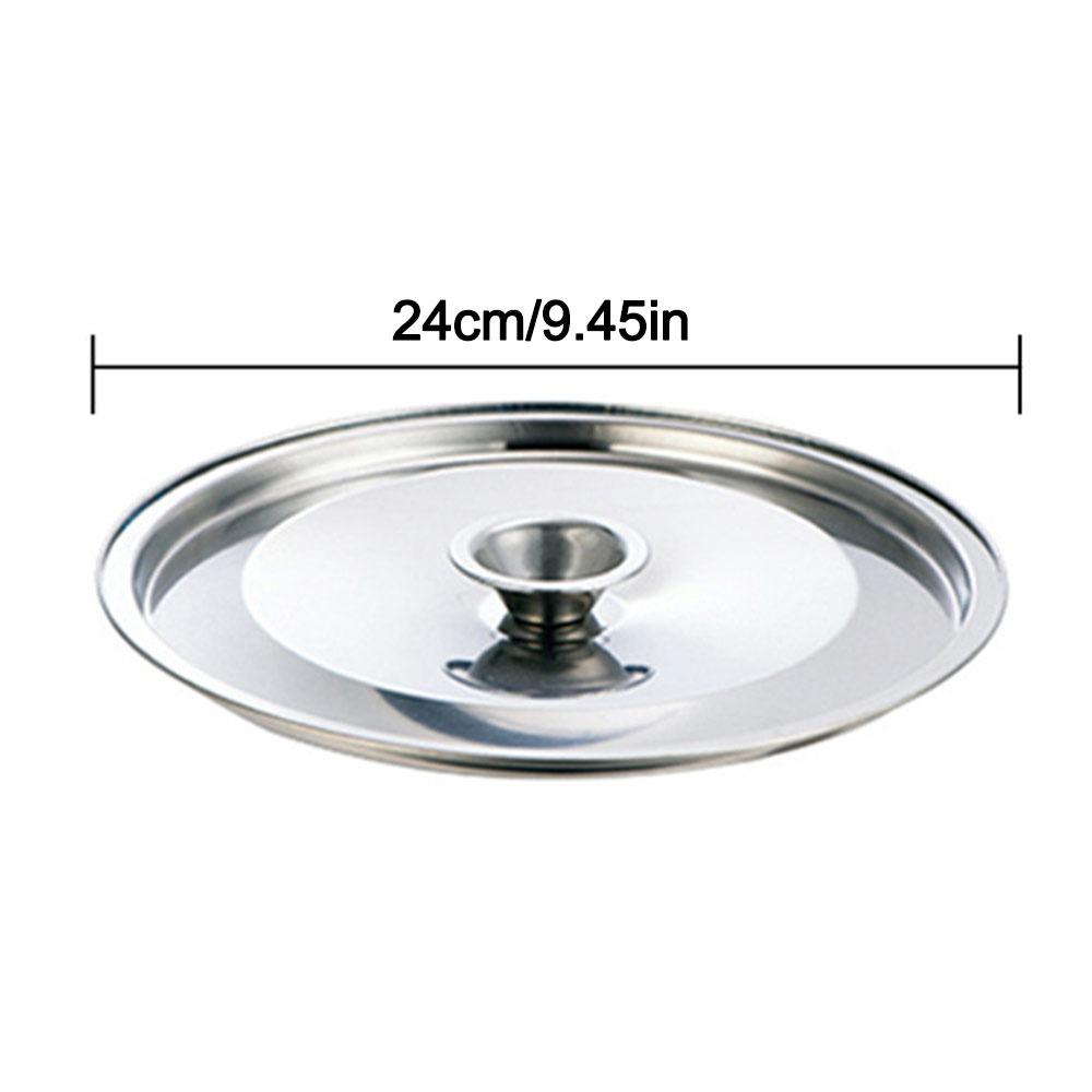 12-24cm Cookware Lid Reusable Flavoring Bucket Cover New Frying Pan Metal Lid