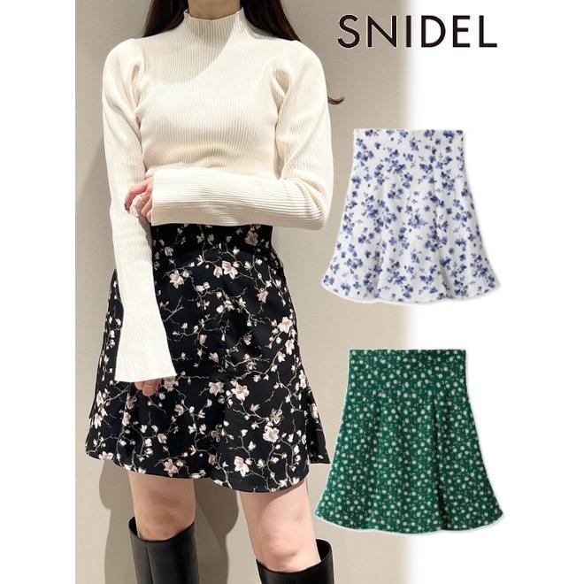 snidel Balier print skirt shorts 23 fall/winter. SWFP235190 (60%OFF&PT5)