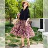 Elegant Floral Summer Two-Piece Dress Set for Women